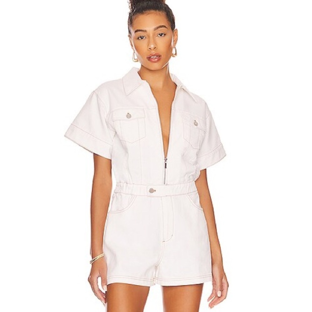 WeWoreWhat Flight Romper in White NWT